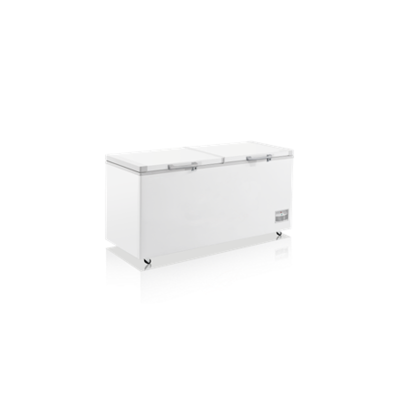 Einzeltemperatur-Gefriertruhe mit gebogener Unterseite und Öffnung nach oben