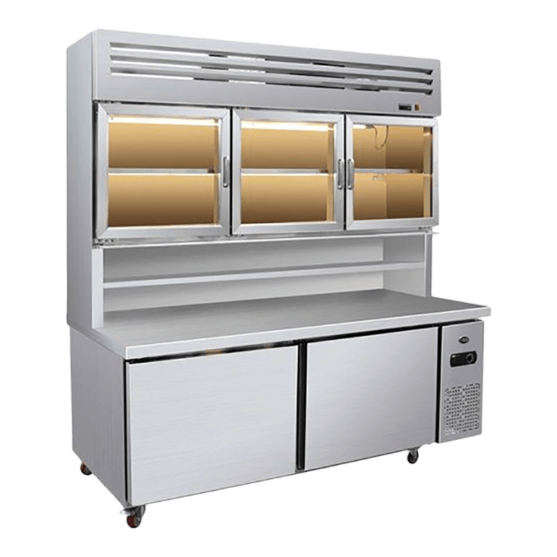 Kombinierter Multideck-Kühler mit flachem Boden