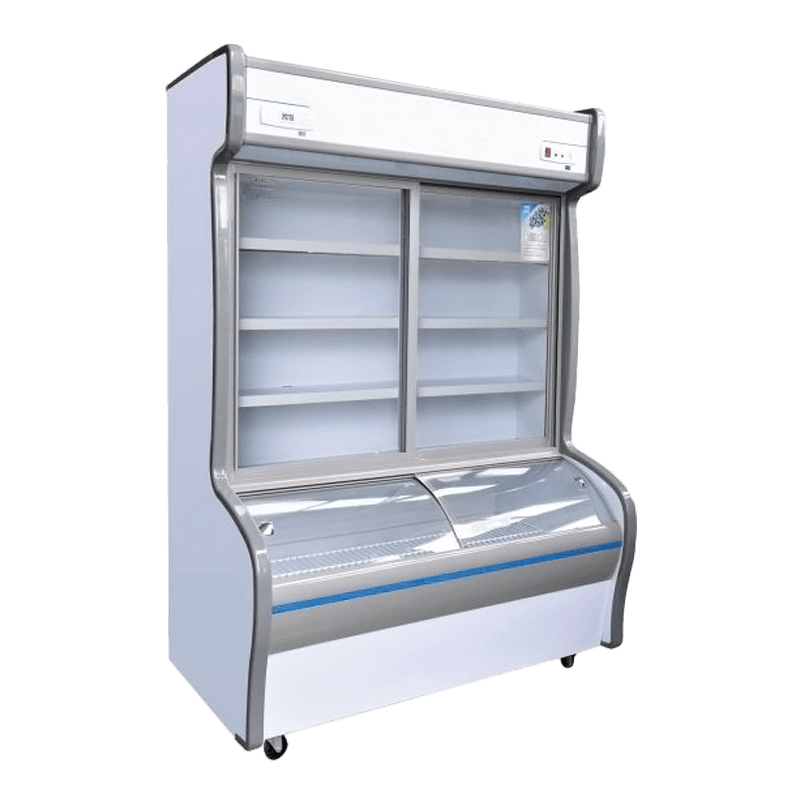 Tiefgekühlter Display-Kühler mit tiefem Boden Tiefgekühlter Display-Kühler mit tiefem Boden
