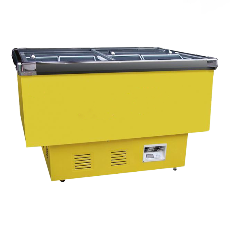 Kühlinselvitrinen mit flachem Boden