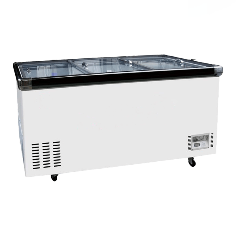 Inselkühlvitrinen mit tiefem Boden